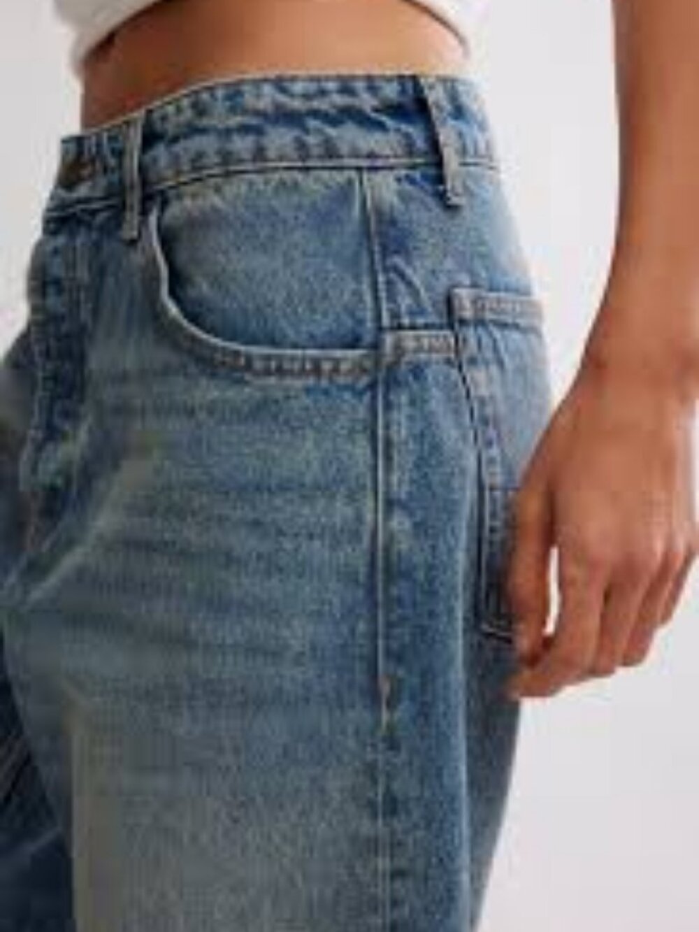 Free People - We The Free Deep Trance Boyfriend Cut Cotton Jeans From Beyond  26 - Picture 5 of 5